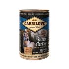 Carnilove Saumon et Dinde chien 6x400 g - La Compagnie des Animaux