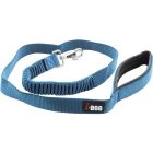 I-DOG Laisse Confort Elastique Bleu/Gris 120 cm - La Compagnie des Animaux