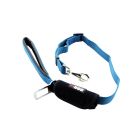 I-DOG Laisse Security Car Bleu/Gris 100cm - La Compagnie des Animaux