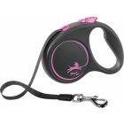 Flexi Black Design Guinzaglio fettuccia L rosa 5 m