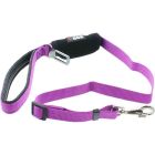 I-DOG Laisse Security Car Violet/Gris 100 cm