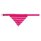 Trixie Collare in nylon con bandana fucsia M-L