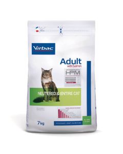 Virbac Veterinary HPM Adult Neutered & Entire Cat Saumon 7 kg- La Compagnie des Animaux