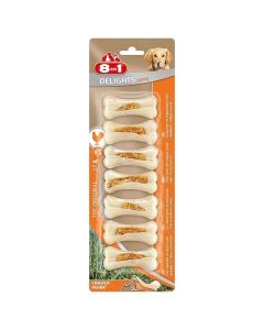 8in1 Friandises Os Delights Strong pour chien mini 140 g