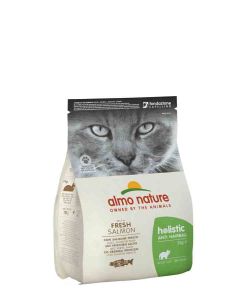 Almo Nature Chat Holistic Anti Hairball Poisson et pommes de terre 2 kg- La Compagnie des Animaux