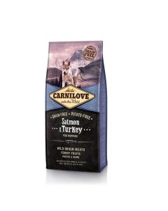 Carnilove Saumon et Dinde chiot 12kg - La Compagnie des Animaux