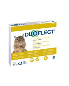 Duoflect CHATS 1-5 kg et Chiens 1-2 kg 3 pipettes-6 mois