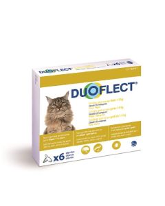 Duoflect CHATS 1-5 kg et Chiens 1-2 kg 6 pipettes - 12 mois