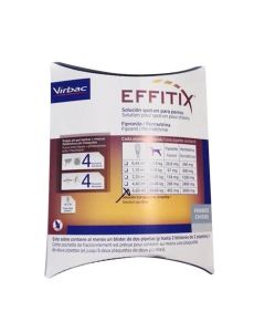 Effitix Spot On cane molto grande (40 - 60 kg) 4 pipette