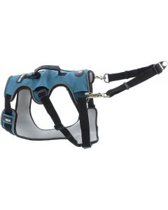 I-DOG Harnais Confort Bleu/Gris S - La Compagnie des Animaux