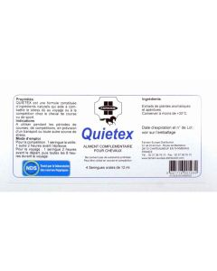 Quietex 4 Seringues Cheval stressé 12 ml