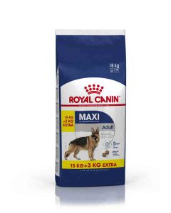 Royal Canin Maxi Adult 15 kg + 3 kg gratis