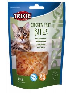 Trixie Premio Chicken Filet Bites pour chat 50 g- La Compagnie des Animaux