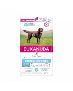 Eukanuba Cane Daily Care Adult Overweight Taglia Grande al Pollo 2.3 kg