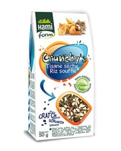 Hami Form Bocconcini Crunchy's Tisanee Secche / Riso soffiato Roditori 50 gr