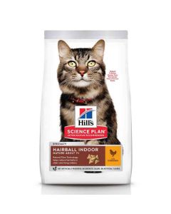 Hill's Science Plan Feline Mature Adult 7+ Hairball Indoor al pollo 1,5 kg