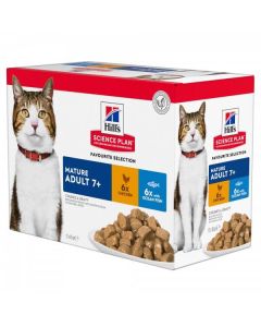 Hill's Science Plan Feline Mature Adult 7+ Multipack bustine 12 x 85 g