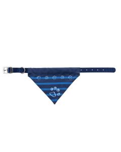 Trixie Collare in nylon con bandana indigo M-L